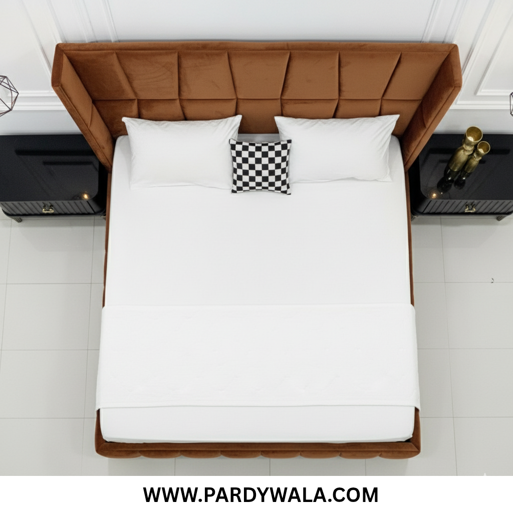 Verve Upholstered Bed Set – Modern Luxury Design with Padded Headboard